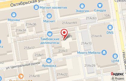 Магазин тканей в Тамбове на карте