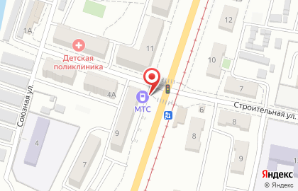Фирменный салон МТС на Краснореченской улице на карте