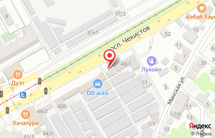 Магазин автозапчастей Оптим-Моторс на проспекте Чекистов на карте