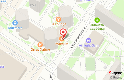 Ресторан Максим на ​Михаила Сперанского на карте