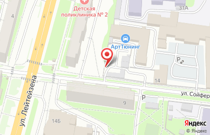 Автостоянка Шик в Советском районе на карте