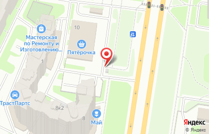 Автостоянка в Санкт-Петербурге на карте