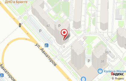 Магазин напитков Русский Разгуляйка на улице Авиаторов на карте