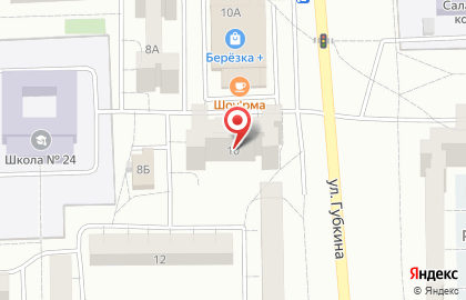 Центр замены масла на улице Губкина на карте
