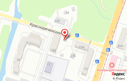 Магазин Пятачок на Краснореченской улице на карте