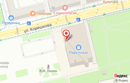 Ресторан быстрого обслуживания Макдоналдс на улице Корешкова на карте