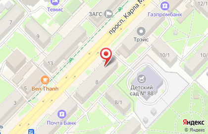 Компания по продаже рециркуляторов Masmed54 на площади Карла Маркса на карте