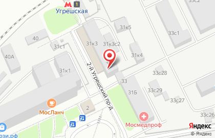 Научно-производственная компания Экомет на Угрешской улице на карте