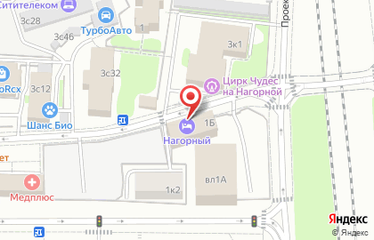 Гостиница Нагорный в Электролитном проезде на карте