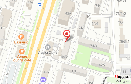 Адвокатский кабинет Кузнецова С.В. на улице Доваторцев на карте