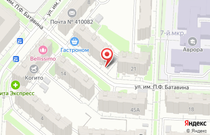 Магазин Гастрономчик в Кировском районе на карте