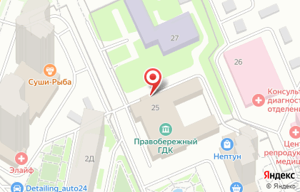 Изостудия, Правобережный городской дворец культуры на карте