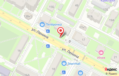 Пивной Двор на улице Ленина на карте