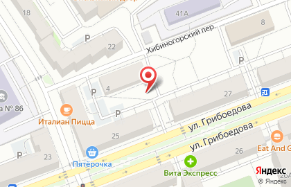 На Грибоедовской на карте