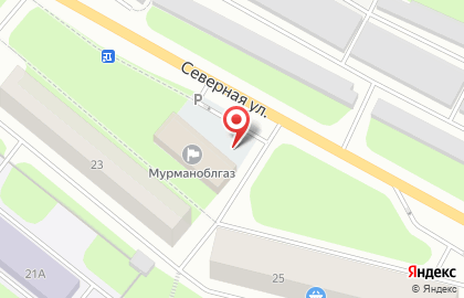 Мурманоблгаз на Северной улице на карте