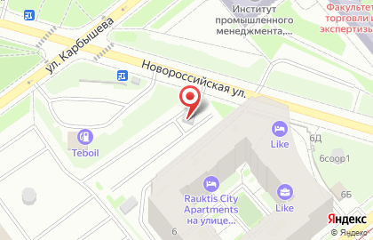 Автостоянка в Санкт-Петербурге на карте