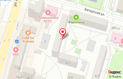 Центр дополнительного образования на Батырской улице на карте