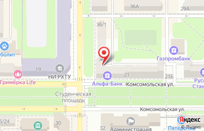 Банкомат Банк ОТКРЫТИЕ на Комсомольской на карте