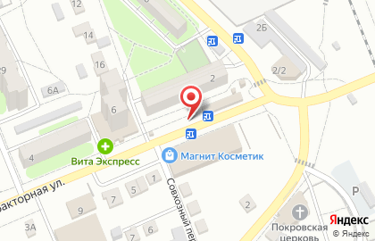 Киоск по продаже хлебобулочных изделий на Тракторной улице на карте