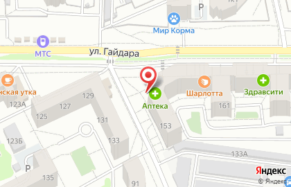 Магазин разливного пива Пивовоз на улице Гайдара на карте