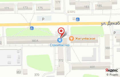 Магазин строительных материалов Стройбастер на улице Декабристов на карте