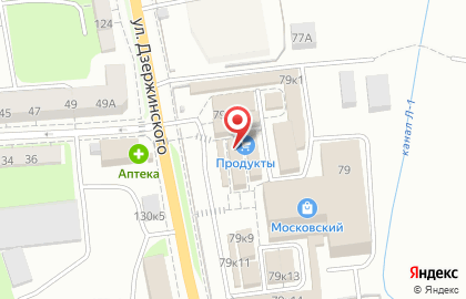 Киоск по продаже хлебобулочных изделий Майбах хлеб на улице Дзержинского на карте