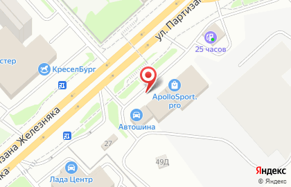 Infiniti в Красноярске на карте