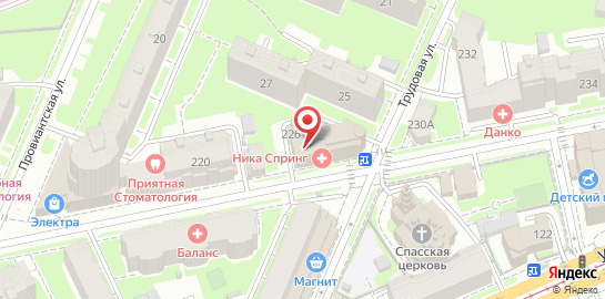 Медицинский центр Ника Спринг на Горьковской на карте