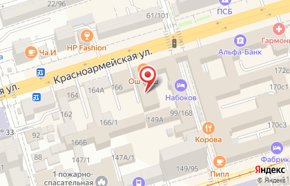 Буковски на Красноармейской улице на карте