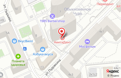 Детский сад и центр развития Бэби-клуб на метро Киевская на карте