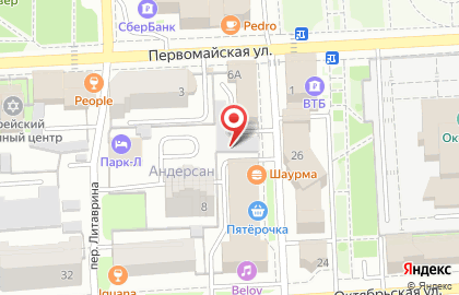 Автосервис Автостарт на Октябрьской улице на карте