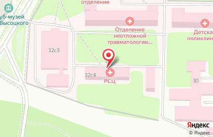 Республиканская клиническая больница №4 на улице Ульянова на карте