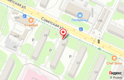 Парикмахерская Микрон на Советской улице на карте