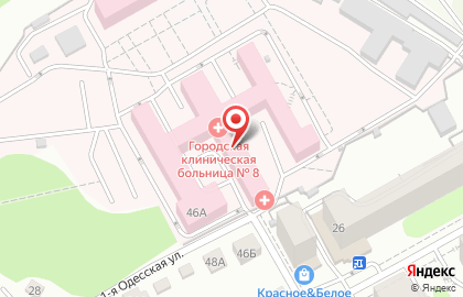 Саратовская Городская Клиническая Больница № 8 на Одесской улице на карте