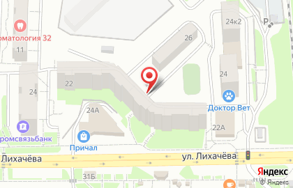 Сладкоежка на улице Лихачёва на карте