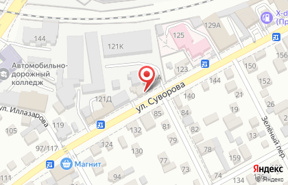 Магазин электроники и бытовой техники Техномир на улице Суворова на карте