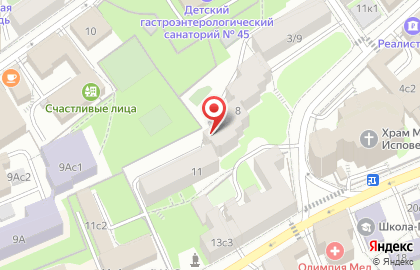 Совет пенсионеров, ветеранов войны, труда, Вооруженных Сил и правоохранительных органов в Мартыновском переулке на карте