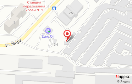 Гаражный кооператив №2 на улице Мира на карте