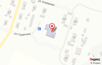 Детский сад Алёнушка, детский сад №4 на улице Комарова на карте