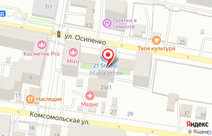 Манхэттен, ООО ГК ТИС на улице Осипенко на карте