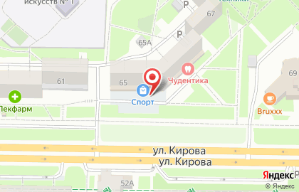 СПОРТ в Новокузнецке на карте