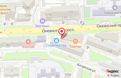 Банк ВТБ во Владивостоке на карте