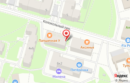 Супермаркет Верный в Пушкинском районе на карте