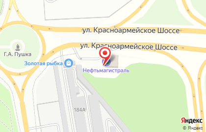 Нефтьмагистраль в Москве на карте