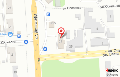 Домас на Уфимской улице на карте