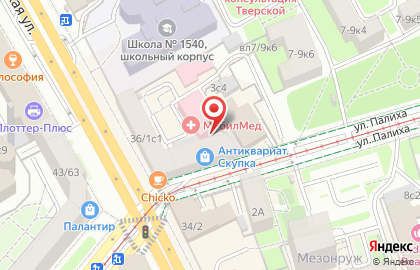 Все для шитья на улице Палиха на карте