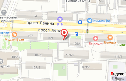 Торговая компания Стройсервис на проспекте Ленина на карте