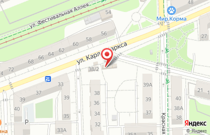 Магазин овощей и фруктов в Центральном районе на карте