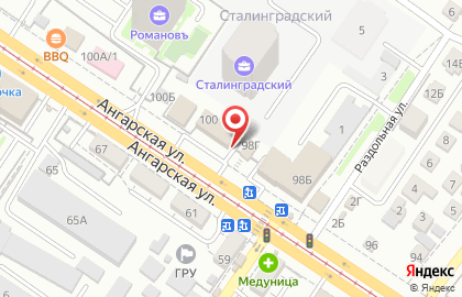 Зоомагазин Хвостофф на Ангарской улице на карте
