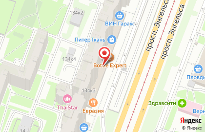 Продовольственный магазин Колхоз на проспекте Просвещения на карте